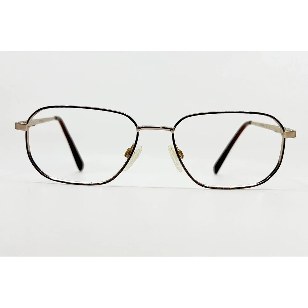 Stetson Eyeglass Frames Mens Gold Brown Zyloware 183 230 55-17-140